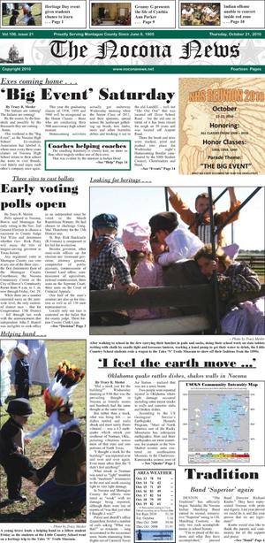 The Nocona News (Nocona, Tex.), Vol. 106, No. 21, Ed. 1 Thursday, October 21, 2010