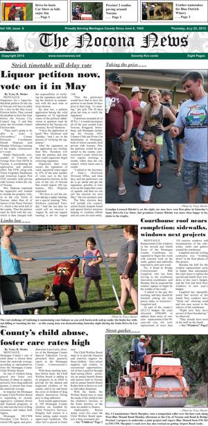 Primary view of object titled 'The Nocona News (Nocona, Tex.), Vol. 109, No. 8, Ed. 1 Thursday, July 25, 2013'.