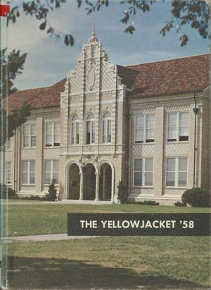 Primary view of object titled 'The Yellow Jacket, Yearbook of Thomas Jefferson High School, 1958'.