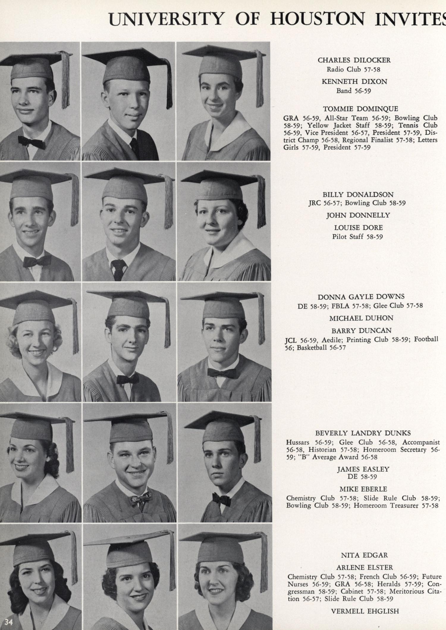 The Yellow Jacket, Yearbook of Thomas Jefferson High School, 1959
                                                
                                                    34
                                                