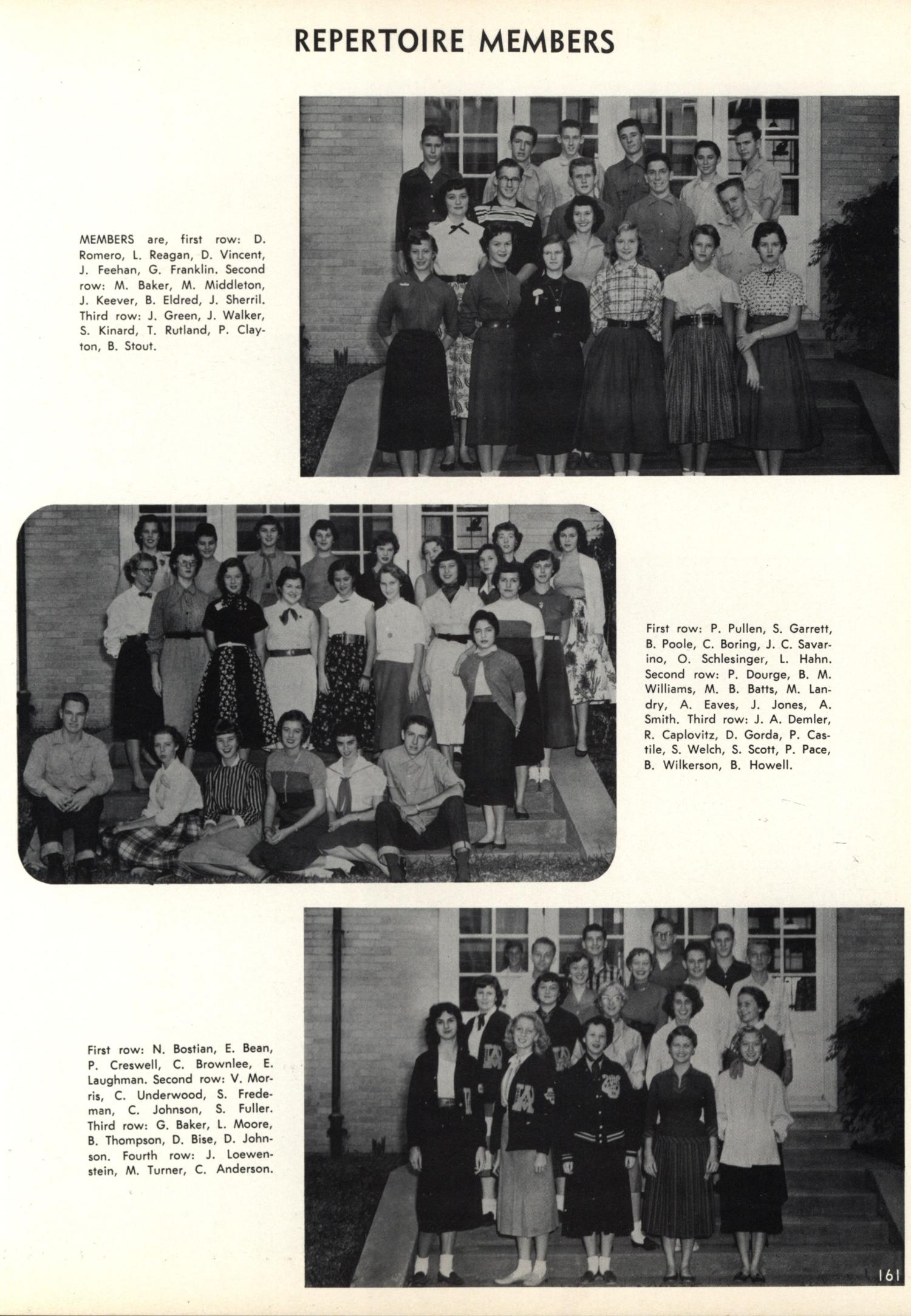 The Yellow Jacket Yearbook Of Thomas Jefferson High School 1955 Page 161 The Portal To Texas History