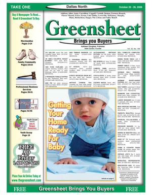 Greensheet (Dallas, Tex.), Vol. 30, No. 196, Ed. 1 Friday, October 20, 2006