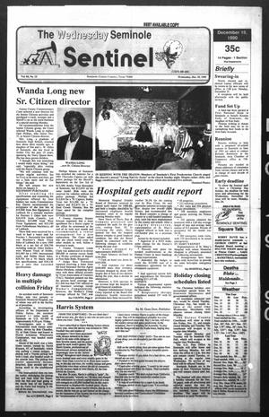 The Seminole Sentinel (Seminole, Tex.), Vol. 84, No. 15, Ed. 1 Wednesday, December 19, 1990