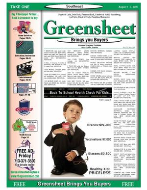 Greensheet (Houston, Tex.), Vol. 37, No. 301, Ed. 1 Tuesday, August 1, 2006