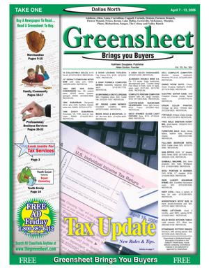 Greensheet (Dallas, Tex.), Vol. 29, No. 364, Ed. 1 Friday, April 7, 2006
