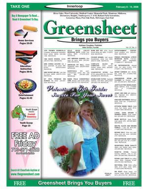 Greensheet (Houston, Tex.), Vol. 37, No. 4, Ed. 1 Wednesday, February 8, 2006