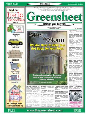 Greensheet (Houston, Tex.), Vol. 39, No. 400, Ed. 1 Wednesday, September 24, 2008