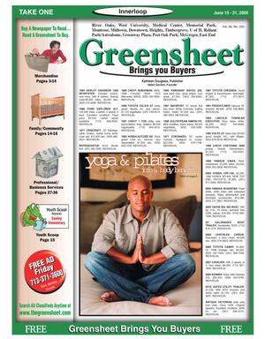 Greensheet (Houston, Tex.), Vol. 36, No. 220, Ed. 1 Wednesday, June 15, 2005