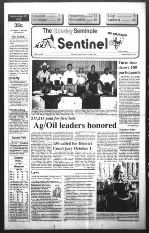 The Seminole Sentinel (Seminole, Tex.), Vol. 83, No. 94, Ed. 1 Sunday, September 23, 1990