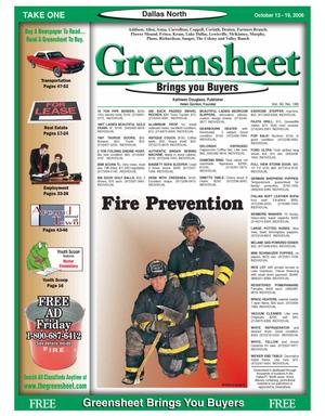 Greensheet (Dallas, Tex.), Vol. 30, No. 189, Ed. 1 Friday, October 13, 2006