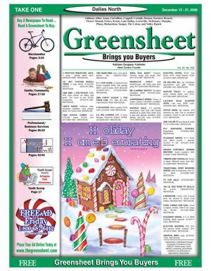 Greensheet (Dallas, Tex.), Vol. 30, No. 252, Ed. 1 Friday, December 15, 2006