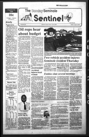 Primary view of object titled 'The Seminole Sentinel (Seminole, Tex.), Vol. 83, No. 82, Ed. 1 Sunday, August 12, 1990'.