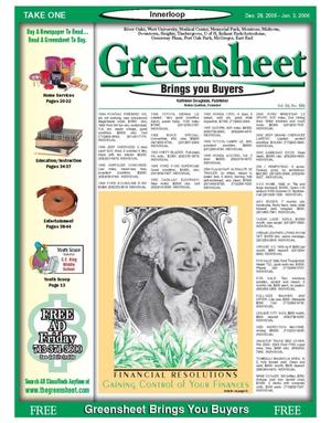 Primary view of object titled 'Greensheet (Houston, Tex.), Vol. 36, No. 556, Ed. 1 Wednesday, December 28, 2005'.