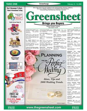 Greensheet (Houston, Tex.), Vol. 39, No. 16, Ed. 1 Wednesday, February 13, 2008