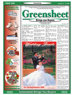 Greensheet (Houston, Tex.), Vol. 36, No. 580, Ed. 1 Wednesday, January 11, 2006
