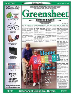 Greensheet (Dallas, Tex.), Vol. 31, No. 203, Ed. 1 Friday, October 26, 2007