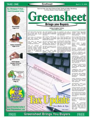 Greensheet (Houston, Tex.), Vol. 37, No. 97, Ed. 1 Tuesday, April 4, 2006