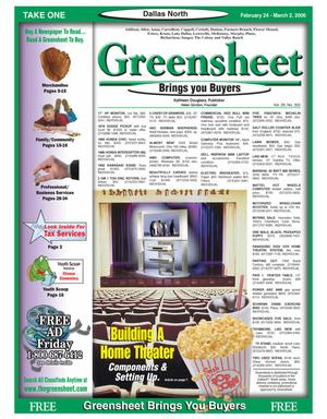 Greensheet (Dallas, Tex.), Vol. 29, No. 322, Ed. 1 Friday, February 24, 2006