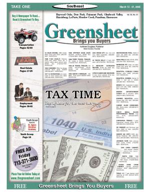 Greensheet (Houston, Tex.), Vol. 36, No. 61, Ed. 1 Tuesday, March 15, 2005