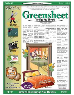 Greensheet (Dallas, Tex.), Vol. 29, No. 182, Ed. 1 Friday, October 7, 2005