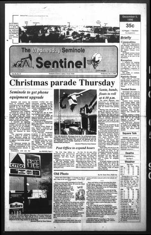 Primary view of object titled 'The Seminole Sentinel (Seminole, Tex.), Vol. 84, No. 11, Ed. 1 Wednesday, December 5, 1990'.