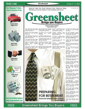 Greensheet (Houston, Tex.), Vol. 36, No. 421, Ed. 1 Tuesday, October 11, 2005
