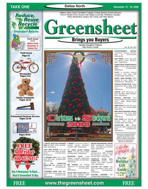 Greensheet (Dallas, Tex.), Vol. 32, No. 252, Ed. 1 Friday, December 12, 2008