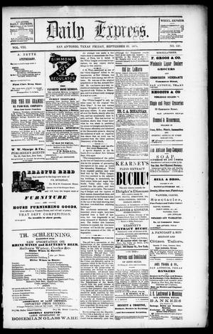 Daily Express. (San Antonio, Tex.), Ed. 1 Friday, September 25, 1874