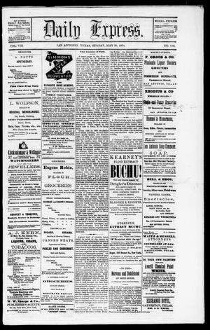 Daily Express. (San Antonio, Tex.), Vol. 8, No. 110, Ed. 1 Sunday, May 10, 1874