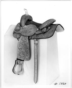 Primary view of object titled 'Tooled Western Saddle'.