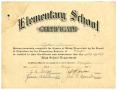 Thumbnail image of item number 1 in: '[Elementary School Certificate, 1937]'.