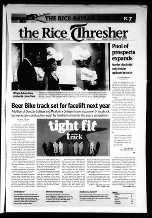 Primary view of object titled 'The Rice Thresher, Vol. 97, No. 13, Ed. 1 Friday, November 20, 2009'.