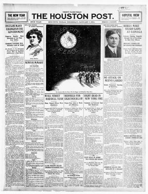 Primary view of object titled 'The Houston Post. (Houston, Tex.), Vol. 28TH YEAR, Ed. 1 Thursday, January 1, 1914'.