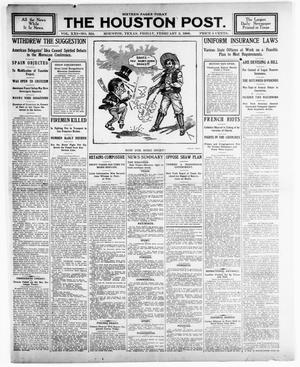 Primary view of object titled 'The Houston Post. (Houston, Tex.), Vol. 21, No. 324, Ed. 1 Friday, February 2, 1906'.