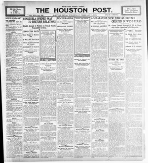 Primary view of object titled 'The Houston Post. (Houston, Tex.), Vol. 21, No. 336, Ed. 1 Wednesday, February 14, 1906'.