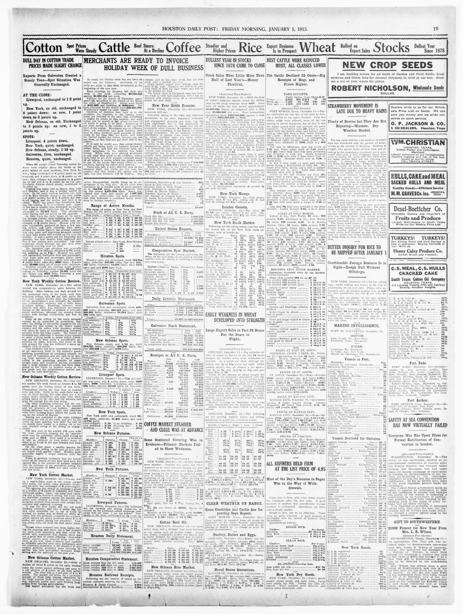 The Houston Post. (Houston, Tex.), Vol. 29, No. 273, Ed. 1 Friday, January 1, 1915
                                                
                                                    [Sequence #]: 19 of 20
                                                