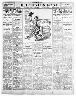 The Houston Post. (Houston, Tex.), Vol. 25TH YEAR, Ed. 1 Wednesday, January 19, 1910