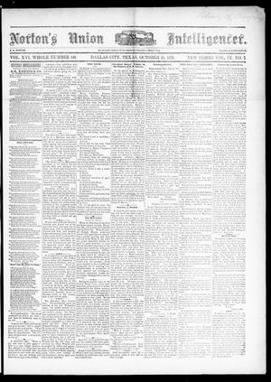 Norton's Union Intelligencer. (Dallas, Tex.), Vol. 9, No. 8, Ed. 1 Saturday, October 18, 1879