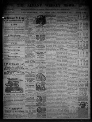 The Albany Weekly News. (Albany, Tex.), Vol. 9, No. 24, Ed. 1 Friday, September 16, 1892