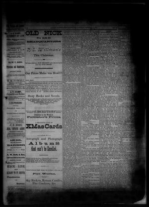 The Albany News. (Albany, Tex.), Vol. 1, No. 43, Ed. 1 Friday, December 19, 1884