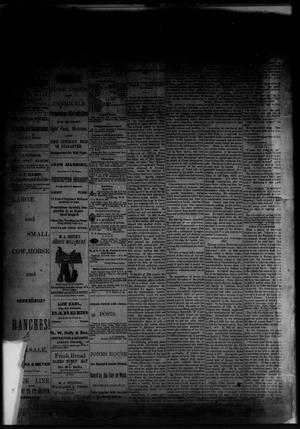 Primary view of object titled 'The Albany News. (Albany, Tex.), Vol. [1], No. [21], Ed. 1 Friday, July 18, 1884'.