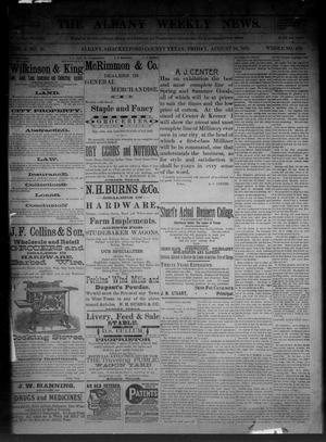 The Albany Weekly News. (Albany, Tex.), Vol. 9, No. 21, Ed. 1 Friday, August 26, 1892