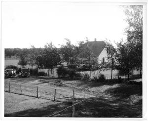 Ranch House and Two Model-T Cars