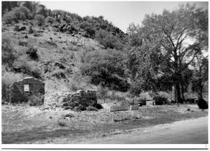 Primary view of object titled 'Stone Ruins of Fort Davis' Well and Pump House Park'.