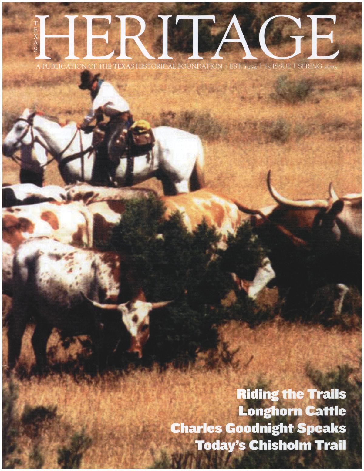 Heritage, Spring 2003
                                                
                                                    Front Cover
                                                