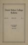 Book: Catalog of Daniel Baker College, 1920-1921