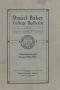 Thumbnail image of item number 1 in: 'Catalog of Daniel Baker College, 1914-1915'.