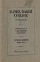 Primary view of Catalogue of Daniel Baker College, 1908-1909