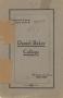 Thumbnail image of item number 1 in: 'Catalogue of Daniel Baker College, 1907-1908'.