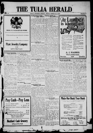 The Tulia Herald (Tulia, Tex), Vol. 14, No. 11, Ed. 1, Friday, March 16, 1923